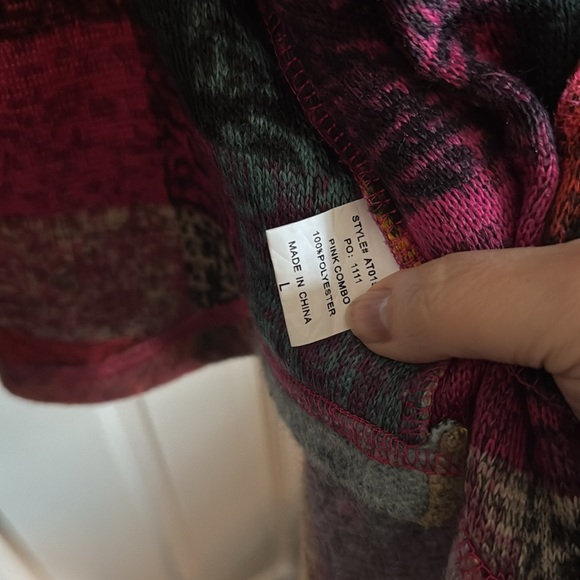 Anniewear colorful Plaid Brushed Shacket large oversized light weight soft - Picture 7 of 8